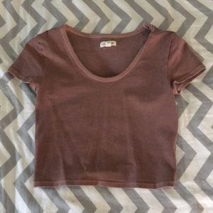 Urban Outfitters: Silence and noise mauve crop top